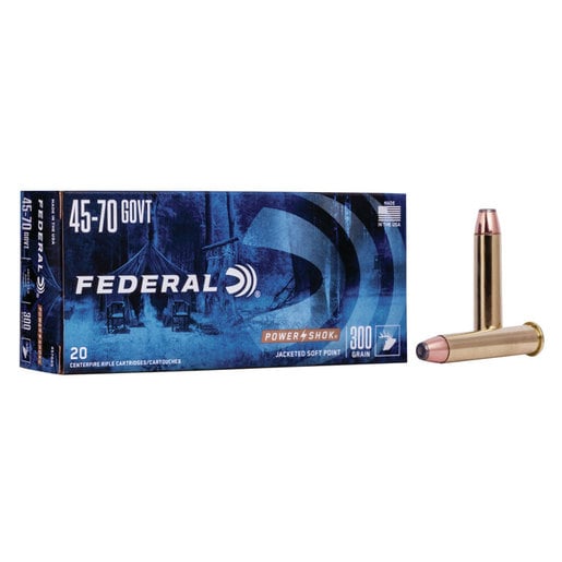 Federal Power-Shok 45-70 Government 300gr SP Rifle Ammo Ammo - 20 Rounds 20 Rounds Ammo