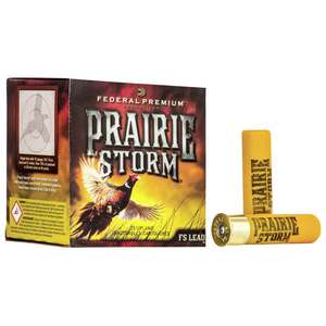 Federal Prairie Storm FS Lead 20 Gauge 3in #6 1-1/4oz Upland Shotshells - 25 Rounds Federal Prairie Storm FS Lead 20 Gauge 3in #6 1-1/4oz Upland Shotshells - 25 Rounds