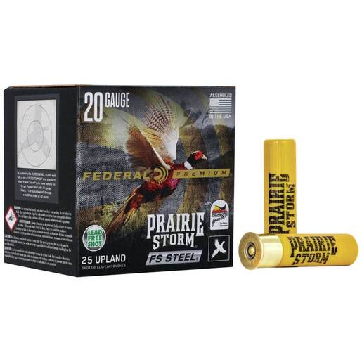Federal Prairie Storm FS Steel 20 Gauge #3 3in Shotshells Ammo - 25 Rounds Ammo - #3 25 Rounds - #3 Ammo