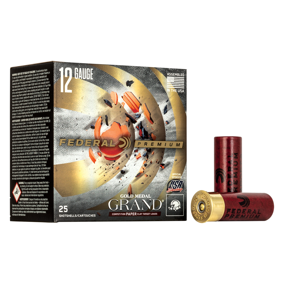 Federal Premium 12 Gauge 2-3/4in #8 1-1/8oz Target Shotshells - 25 ...