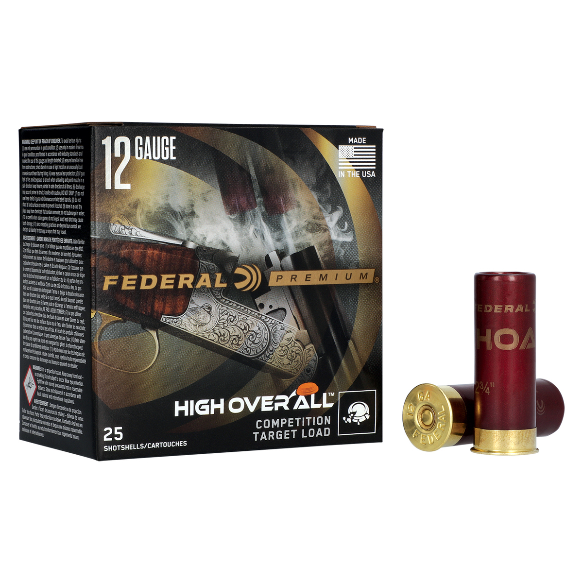 Federal Premium 12 Gauge 2-3/4in #8 1-1/8oz Target Shotshells - 25 ...