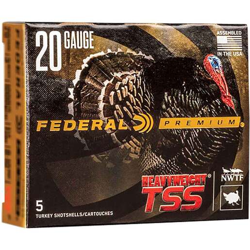 Federal Premium 20 Gauge 2-3/4in #9 1-1/8oz Turkey Shotshells Ammo - 5 Rounds Ammo - #9 5 Rounds - #9 Ammo