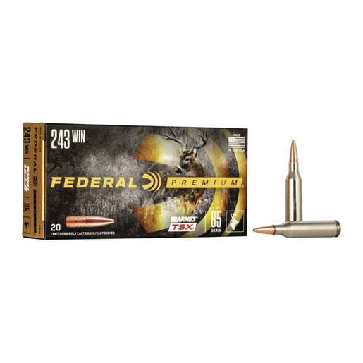 Federal Premium 243 Winchester 85gr TSX Rifle Ammo Ammo - 20 Rounds 20 Rounds Ammo