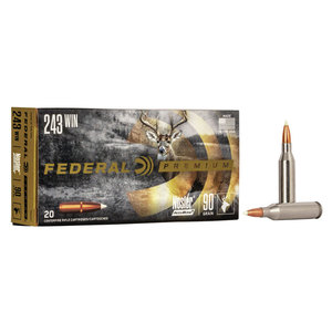 Federal Premium 243 Winchester 90gr Nosler Accubond Rifle Ammo - 20 Rounds