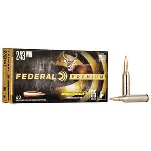 Federal Premium 243 Winchester 95gr Berger Hybrid Rifle Ammo - 20 Rounds