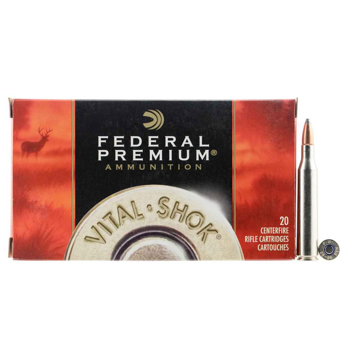Federal Premium 25-06 Remington 115gr Nosler Partition Rifle Ammo - 20 Rounds Federal Premium 25-06 Remington 115gr Nosler Partition Rifle Ammo - 20 Rounds