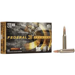 Federal Premium 270 Winchester 140gr AB Rifle Ammo - 20 Rounds