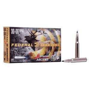 Federal Premium 30-06 Springfield 175gr TA Rifle Ammo - 20 Rounds Federal Premium 30-06 Springfield 175gr TA Rifle Ammo - 20 Rounds