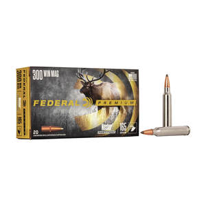 Federal Premium 300 Winchester Magnum 165gr Nosler Partition Rifle Ammo - 20 Rounds