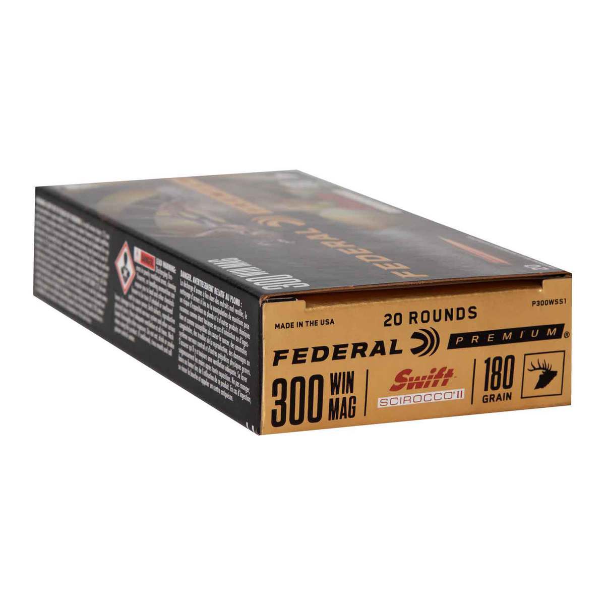 Federal Premium 300 Winchester Magnum 180gr Swift Scirocco II Rifle Ammo - 20 Rounds Federal Premium 300 Winchester Magnum 180gr Swift Scirocco II Rifle Ammo - 20 Rounds