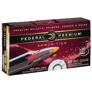 Federal Premium 300 Winchester Magnum 180gr Trophy Bonded Rifle Ammo - 20 Rounds