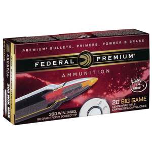 Federal Premium 300 Winchester Magnum 180gr Trophy Bonded Rifle Ammo - 20 Rounds Federal Premium 300 Winchester Magnum 180gr Trophy Bonded Rifle Ammo - 20 Rounds