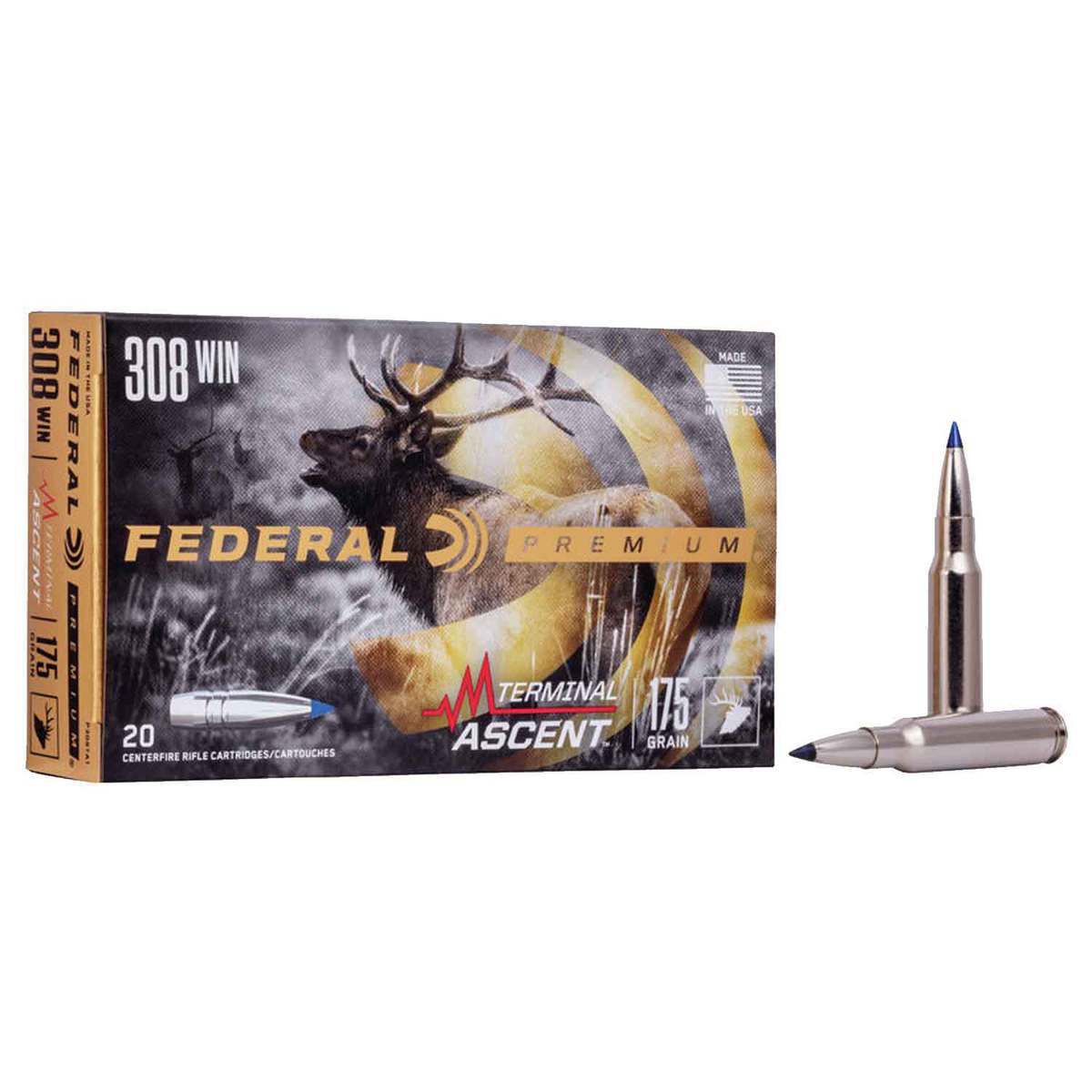 Federal Premium 308 Winchester 175gr TA Rifle Ammo - 20 Rounds Federal Premium 308 Winchester 175gr TA Rifle Ammo - 20 Rounds