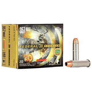 Federal Premium 357 Magnum 140gr Barnes Expander Handgun Ammo - 20 Rounds