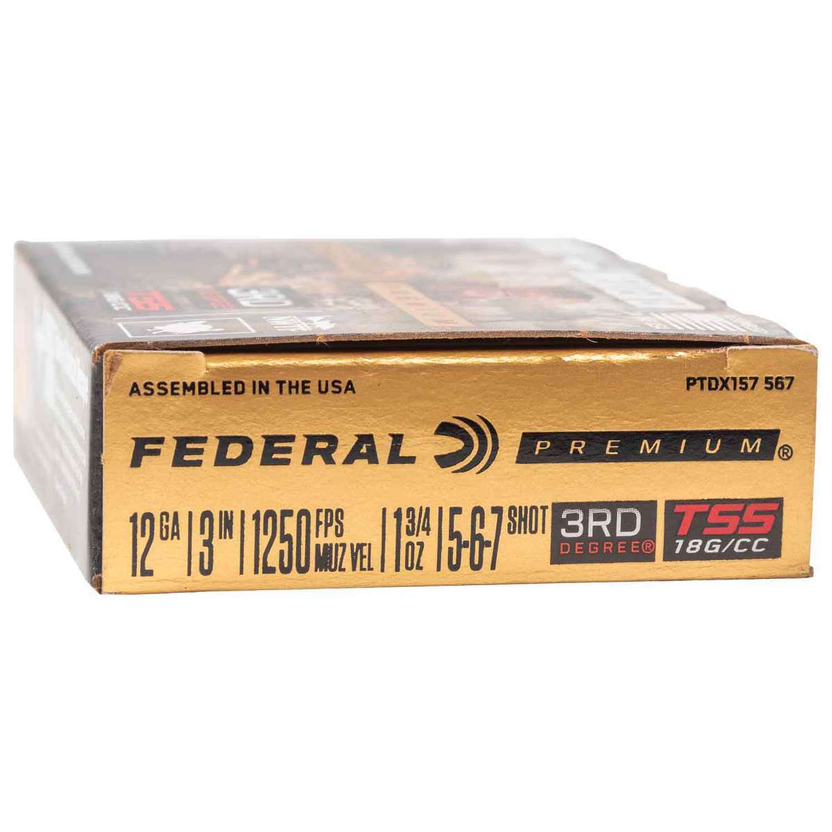 Federal Premium 3rd Degree 12 Gauge 3in #5,6,7 1-3/4oz Turkey Shotshells - 5 Rounds Federal Premium 3rd Degree 12 Gauge 3in #5,6,7 1-3/4oz Turkey Shotshells - 5 Rounds
