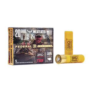 Federal Premium 3rd Degree 20 Gauge 3in #5,6,7 1-1/2oz Turkey Shotshells - 5 Rounds Federal Premium 3rd Degree 20 Gauge 3in #5,6,7 1-1/2oz Turkey Shotshells - 5 Rounds