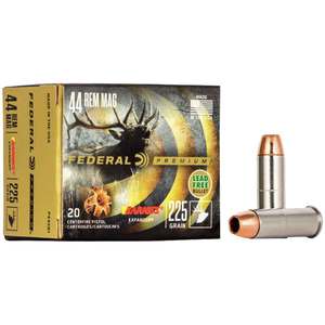 Federal Premium 44 Magnum 225gr Barnes Expander Handgun Ammo - 20 Rounds