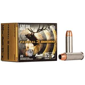 Federal Premium 500 S&W 325gr Swift A-Frame Handgun Ammo - 20 Rounds Federal Premium 500 S&W 325gr Swift A-Frame Handgun Ammo - 20 Rounds