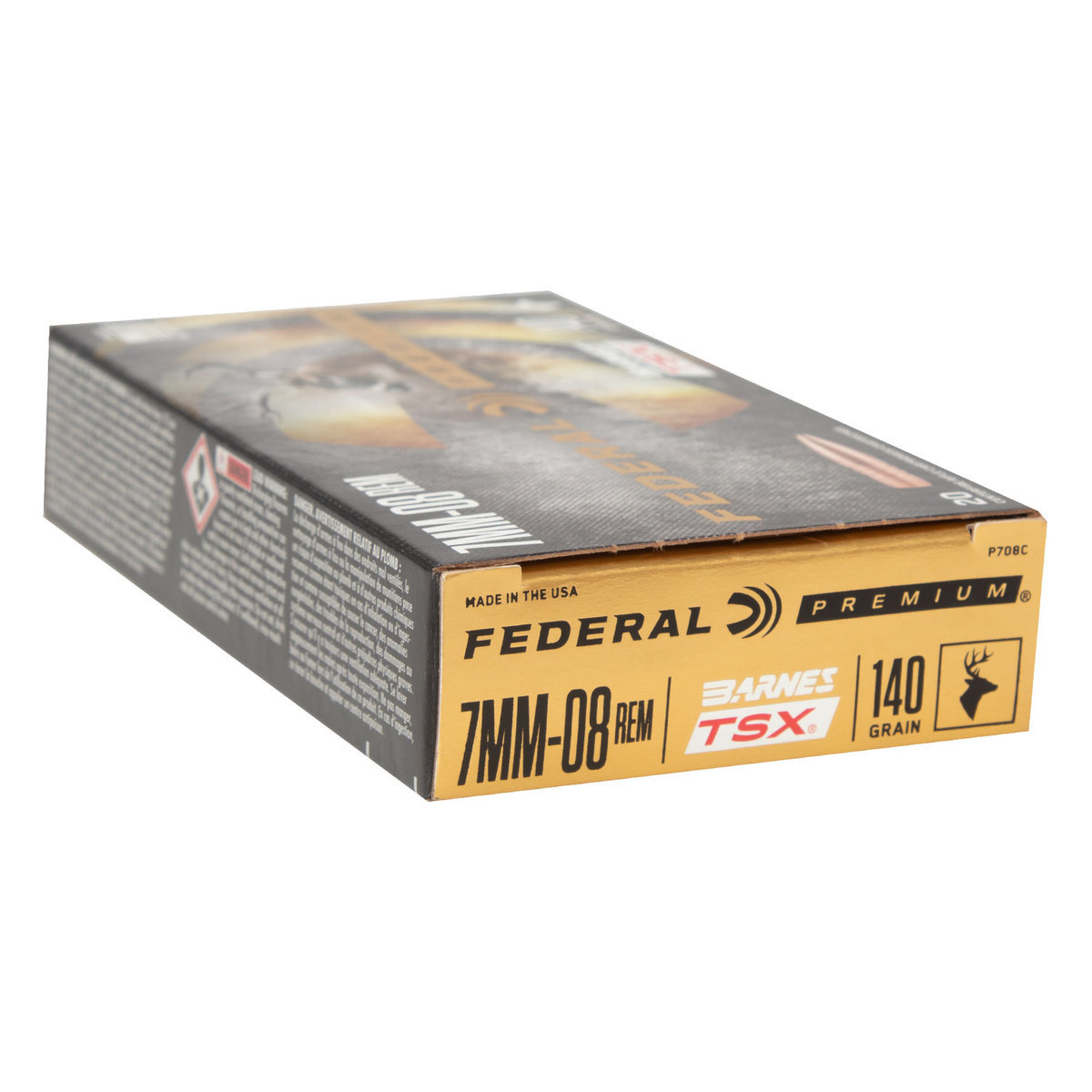 Federal Premium 7mm-08 Remington 140gr Barnes TSX Rifle Ammo - 20 Rounds Federal Premium 7mm-08 Remington 140gr Barnes TSX Rifle Ammo - 20 Rounds