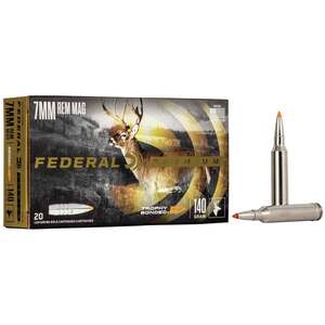 Federal Premium 7mm Remington Magnum 140gr Trophy Bonded Rifle Ammo - 20 Rounds