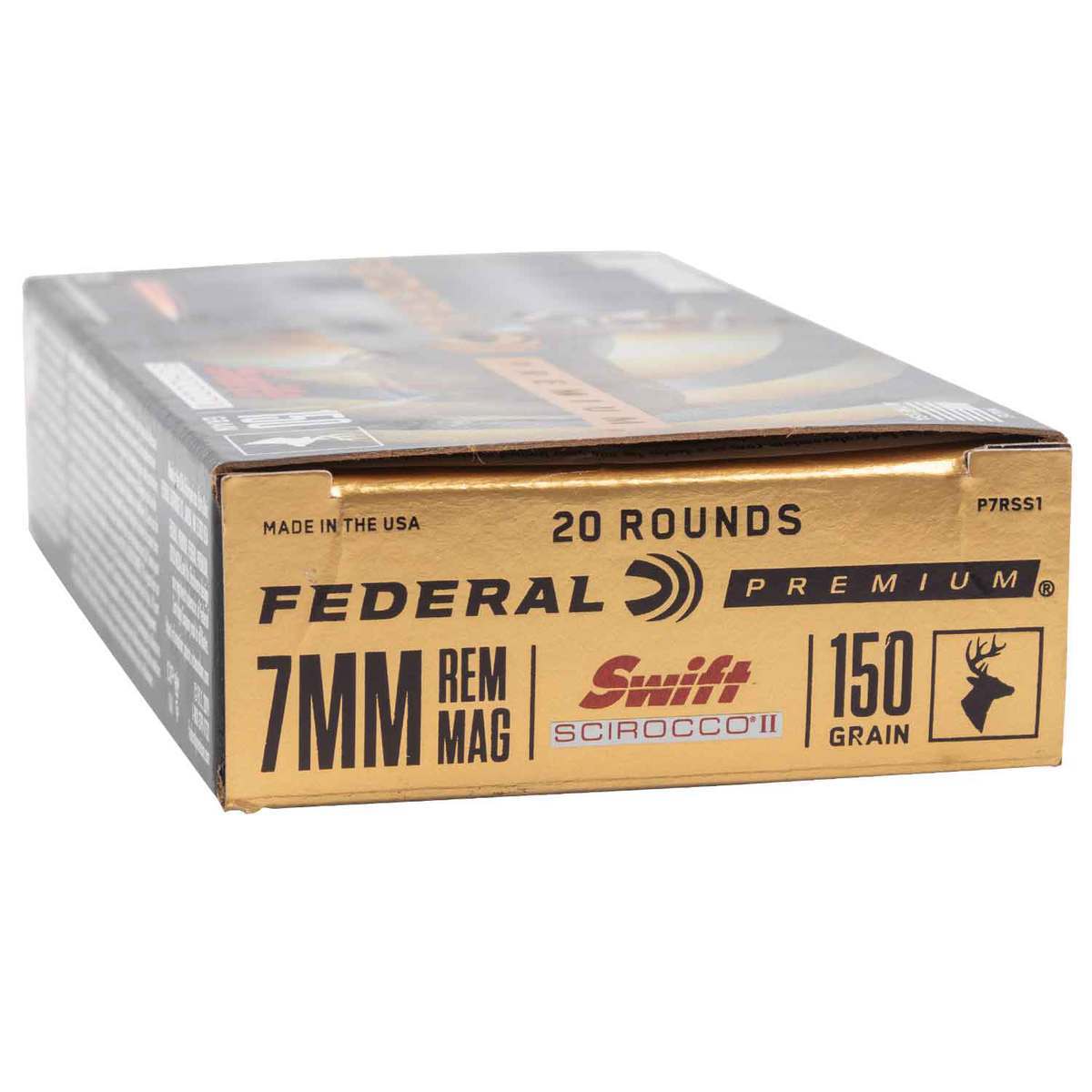 Federal Premium 7mm Remington Magnum 150gr Swift Scirocco II Rifle Ammo - 20 Rounds Federal Premium 7mm Remington Magnum 150gr Swift Scirocco II Rifle Ammo - 20 Rounds
