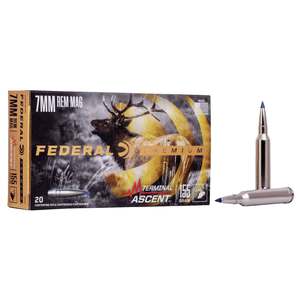 Federal Premium 7mm Remington Magnum 155gr TA Rifle Ammo - 20 Rounds