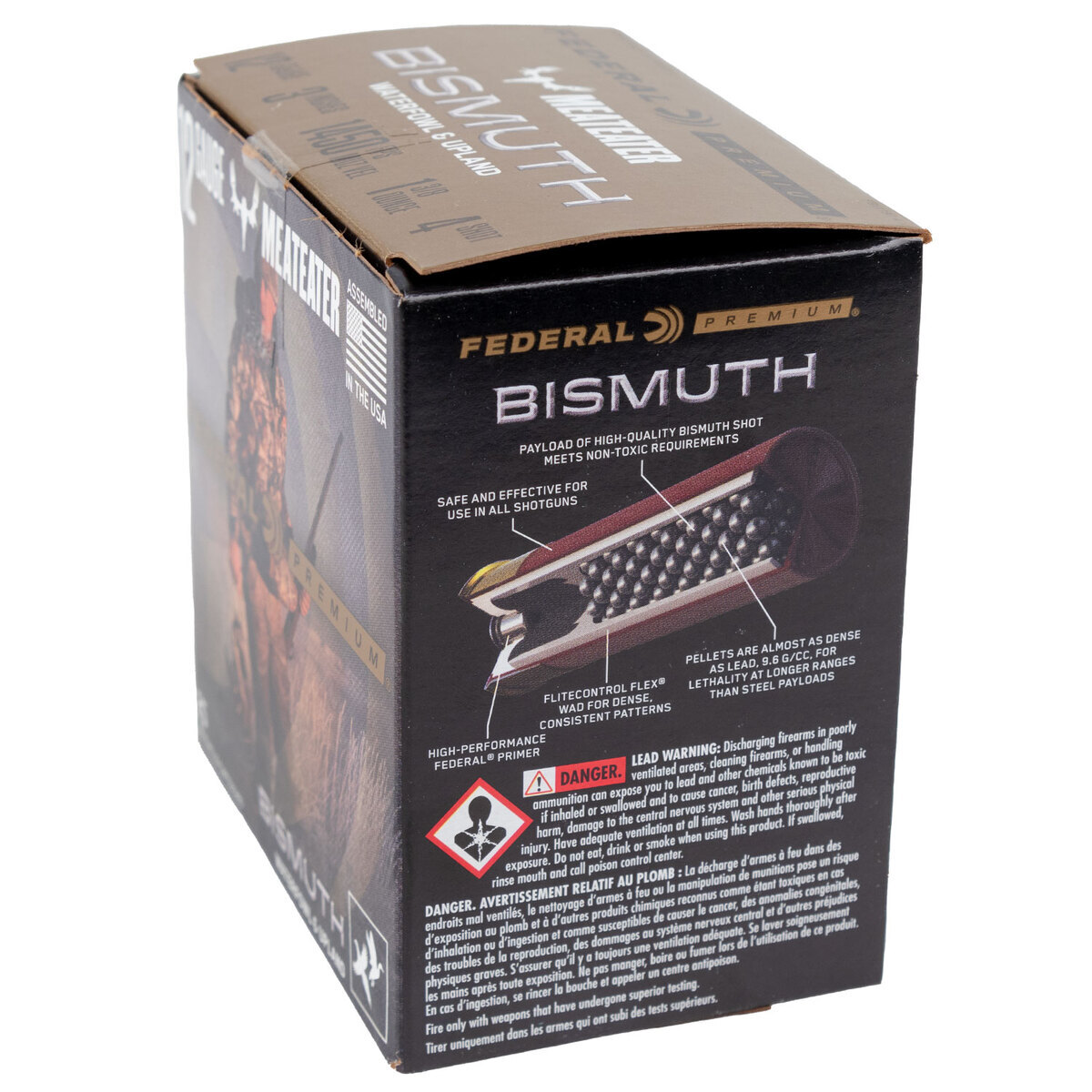 Federal Premium Bismuth 12 Gauge 3in #4 1-3/8oz Upland Shotshells - 25 Rounds Federal Premium Bismuth 12 Gauge 3in #4 1-3/8oz Upland Shotshells - 25 Rounds