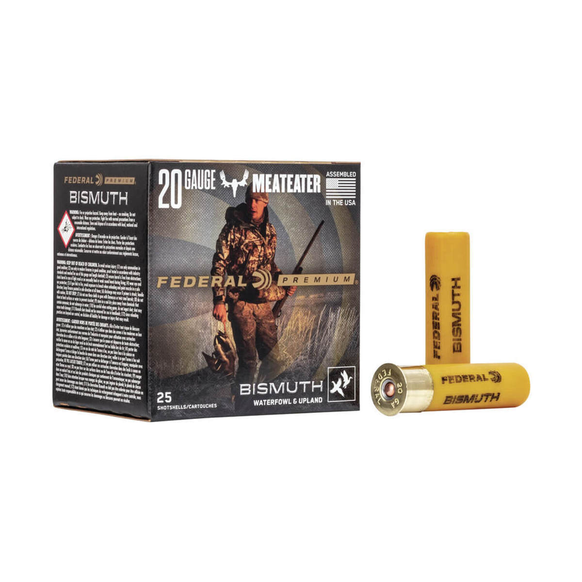 Federal Premium Bismuth 20 Gauge 3in #3 1-1/8oz Upland Shotshells - 25 Rounds Federal Premium Bismuth 20 Gauge 3in #3 1-1/8oz Upland Shotshells - 25 Rounds