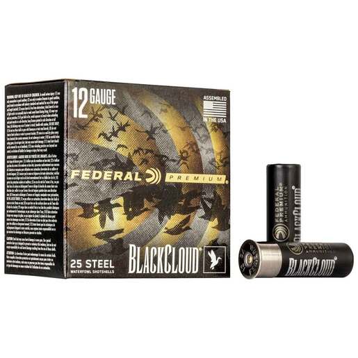 Federal Premium Black Cloud 12 Gauge 3in #1 1-1/4oz Waterfowl Shotshell Ammo - 25 Rounds Ammo - #1 25 Rounds - #1 Ammo