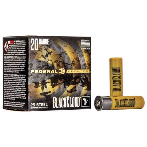 Federal Premium Black Cloud FS Steel 20 Gauge #3 3in Shotshells Ammo - 25 Rounds Ammo - #3 25 Rounds - #3 Ammo
