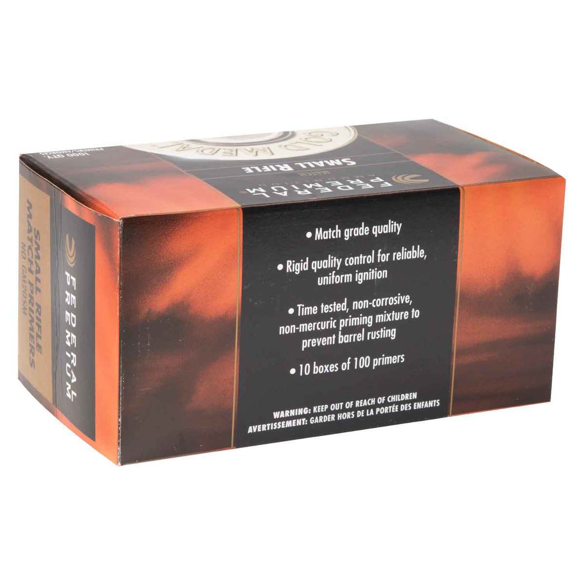 Federal Premium Gold Medal #205M Small Rifle Match Primers -100 Count - Small Rifle Federal Premium Gold Medal #205M Small Rifle Match Primers -100 Count - Small Rifle