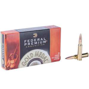Federal Premium Gold Medal 223 Remington 77gr Sierra Matchking BTHP Rifle Ammo - 20 Rounds Federal Premium Gold Medal 223 Remington 77gr Sierra Matchking BTHP Rifle Ammo - 20 Rounds