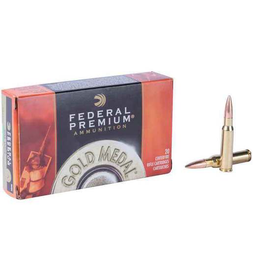 Federal Premium Gold Medal 223 Remington 77gr Sierra Matchking BTHP Rifle Ammo – 20 Rounds