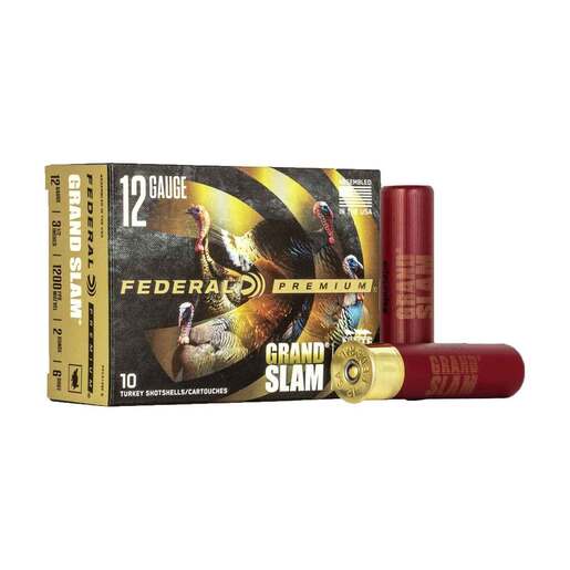 Federal Premium Grand Slam 12 Gauge 3-1/2in #6 2oz Turkey Shotshells Ammo - 10 Rounds Ammo - #6 10 Rounds - #6 Ammo