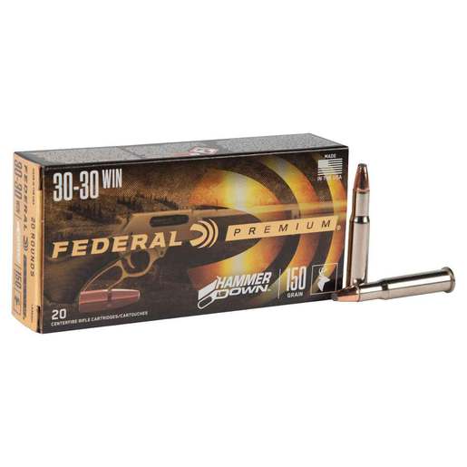 Federal Premium HammerDown 30-30 Winchester 150gr Bonded SP Rifle Ammo Ammo - 20 Rounds 20 Rounds Ammo