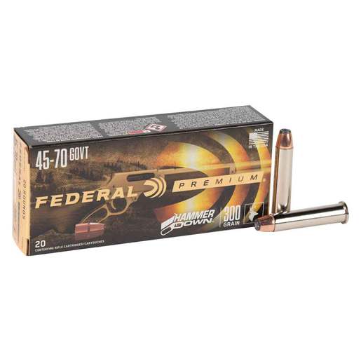 Federal Premium HammerDown 45-70 Government 300gr Bonded SP Rifle Ammo Ammo - 20 Rounds 20 Rounds Ammo