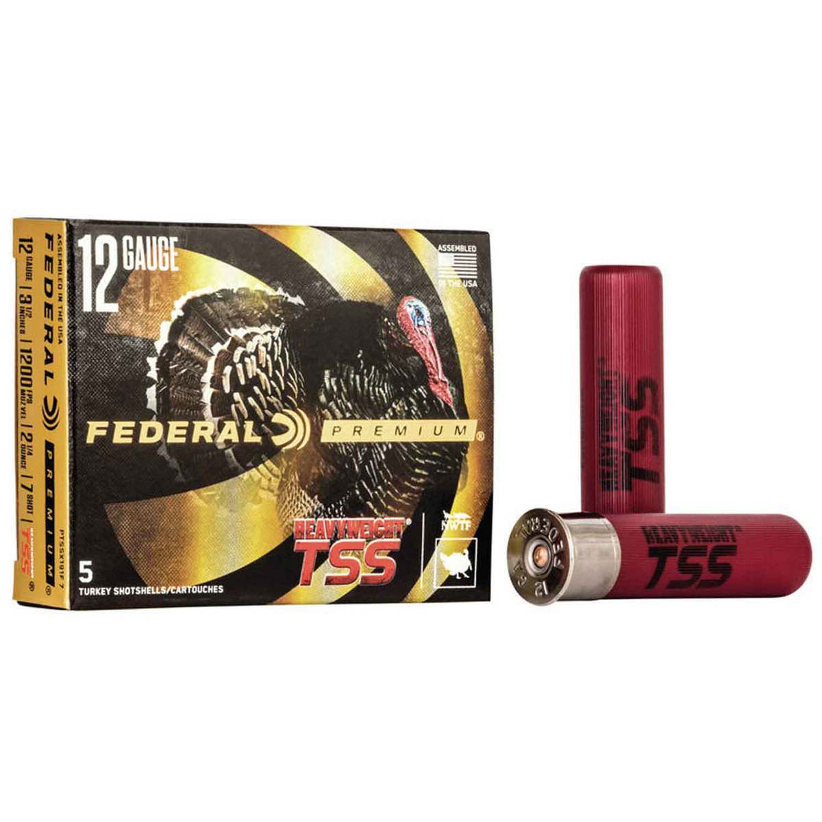Federal Premium Heavyweight TSS 12 Gauge 3.5in #7 2-1/4oz Turkey ...