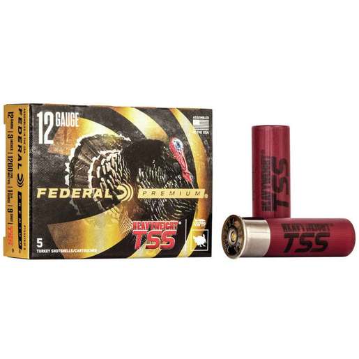 Federal Premium Heavyweight TSS 12 Gauge 3in #9 1-3/4oz Turkey Shotshells – 5 Rounds – #9