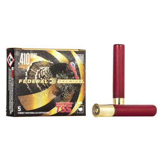 Federal Premium Heavyweight TSS 410 Gauge 3in #9 Turkey Shotgun Shells Ammo - 5 Rounds Ammo - #9 5 Rounds - #9 Ammo