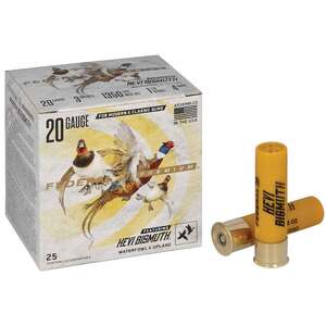 Federal Premium Hevi-Bismuth 20 Gauge 3in #4 1-1/8oz Upland Shotsells - 25 Rounds Federal Premium Hevi-Bismuth 20 Gauge 3in #4 1-1/8oz Upland Shotsells - 25 Rounds