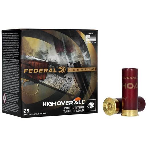 Federal Premium High Over All 20 Gauge 2-3/4in #8 7/8oz Target Shotshells Ammo - 25 Rounds Ammo - #8 25 Rounds - #8 Ammo