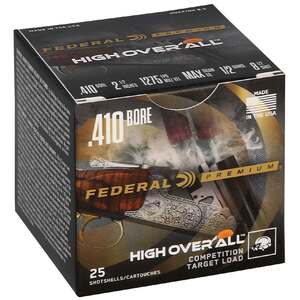 Federal Premium High Over All 410 Gauge 2-1/2in #8.5 1/2oz Target Shotshells - 25 Rounds