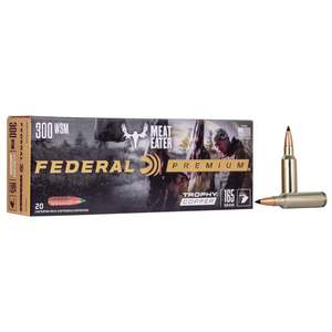 Federal Premium MeatEater 300 WSM (Winchester Short Mag) 165gr Trophy Copper Rifle Ammo - 20 Rounds