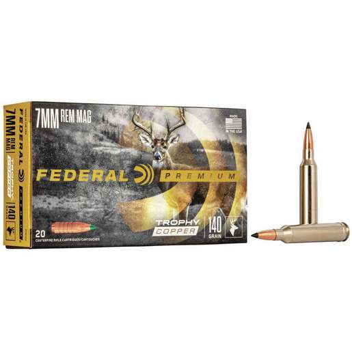 Ammo Deals of the Day 31 Federal Premium MeatEater 7mm Remington Magnum 140gr Trophy Copper Rifle Ammo - 20 Rounds