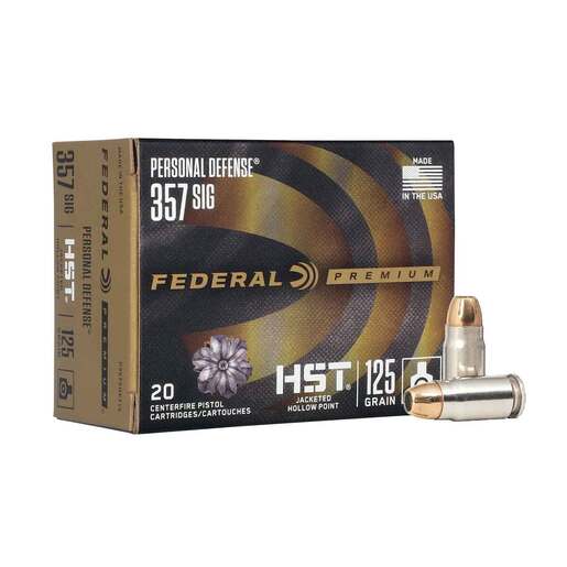 Federal Premium Personal Defense 357 Magnum 154gr HST Jacketed Hollow Point Centerfire Handgun Ammo Ammo - 20 Rounds 20 Rounds Ammo