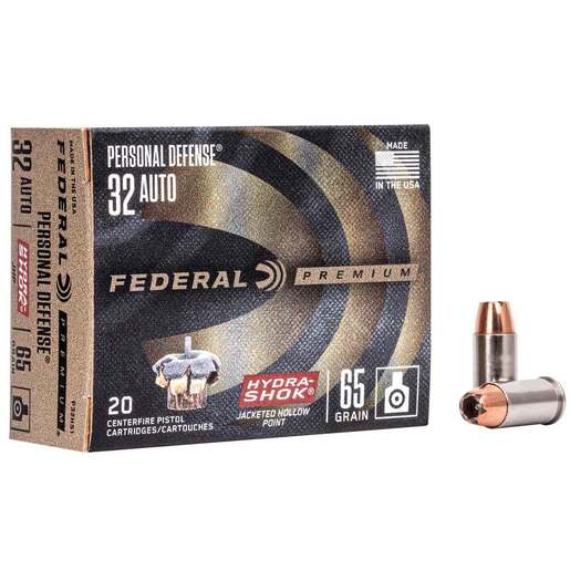 Federal Premium Personal Defense 40 S&W 165gr Hydra-Shok JHP Handgun Ammo Ammo - 20 Rounds 20 Rounds Ammo