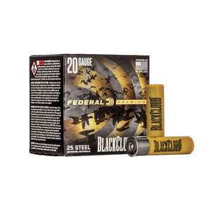 Federal Premium Premium Black Cloud FS 20 Gauge 3in #1 1oz Waterfowl Shotshells - 25 Rounds