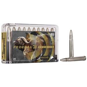 Federal Premium Safari 375 H&H Magnum 300gr Trophy Bonded Rifle Ammo - 20 Rounds