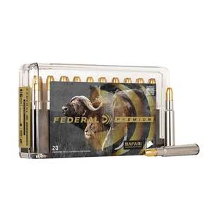 Federal Premium Safari Cape-Shok 416 Rigby 400gr Trophy Bonded Sledgehammer Solid Centerfire Rifle Ammo - 20 Rounds