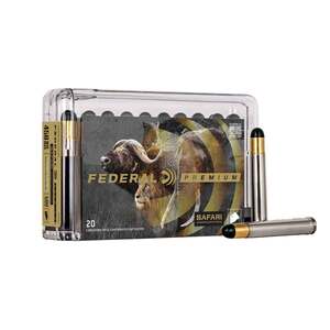 Federal Premium Safari Cape-Shok 458 Winchester Magnum 500gr Woodleigh Hydro Solid Centerfire Rifle Ammo - 20 Rounds